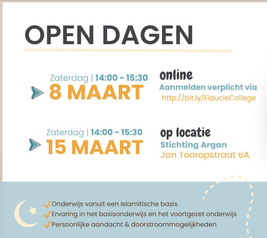 Fiducie College Open dagen